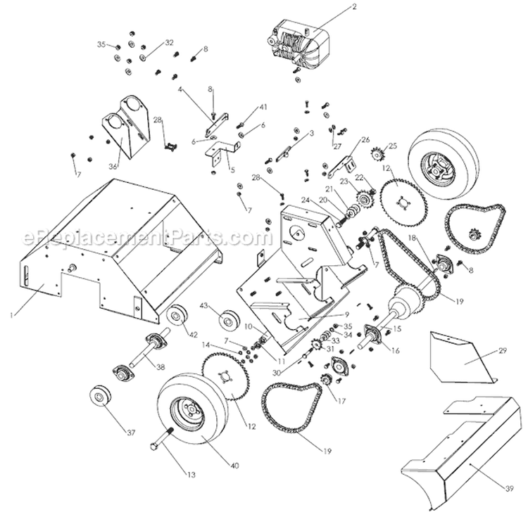 Page B Diagram and Parts List for TSS-20 S.N. 001000 & Above Classen Seeder