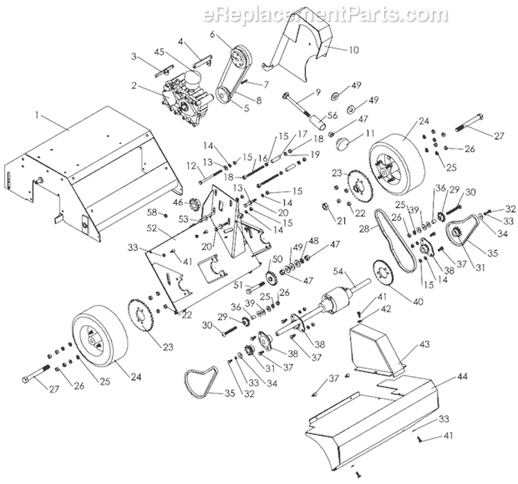 Page B Diagram and Parts List for TSS-20 S.N. 00143 & Above Classen Seeder