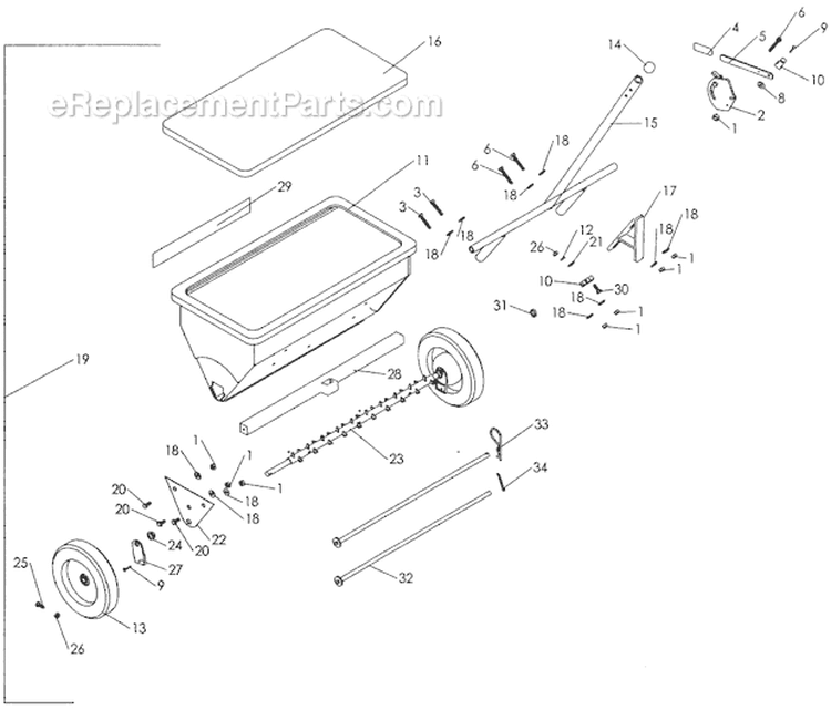 Page F Diagram and Parts List for TSS-20 S.N. 00143 & Above Classen Seeder