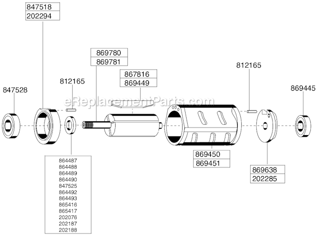 Page B Diagram and Parts List for 116GLF-115A-W3T4  Cleco Angle Grinder