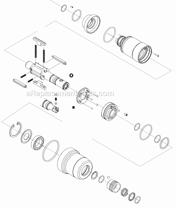 Page C Diagram and Parts List for 11PTHD652  Cleco Ratchet