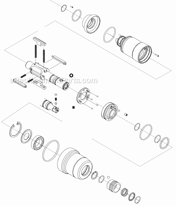 Page C Diagram and Parts List for 11PTHD653  Cleco Ratchet