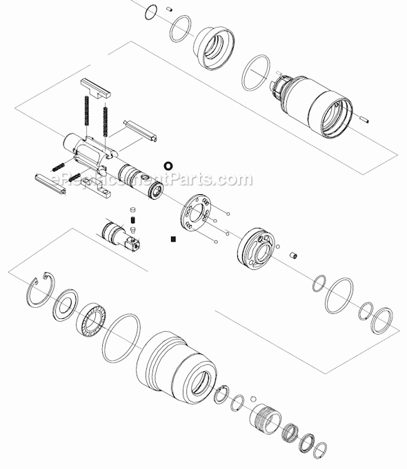 Page C Diagram and Parts List for 11PTHD65Q  Cleco Ratchet