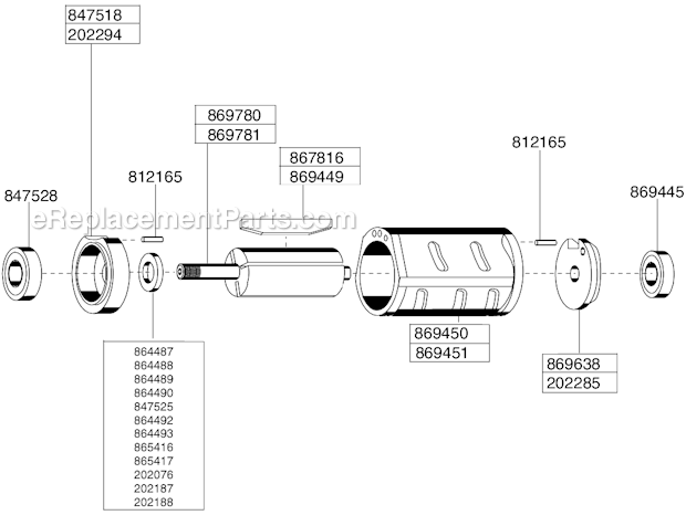 Page B Diagram and Parts List for 136GLR-115A-D3T45  Cleco Angle Grinder