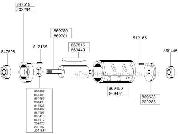 Page B Diagram and Parts List for 136GLR-115A-W3T4  Cleco Angle Grinder