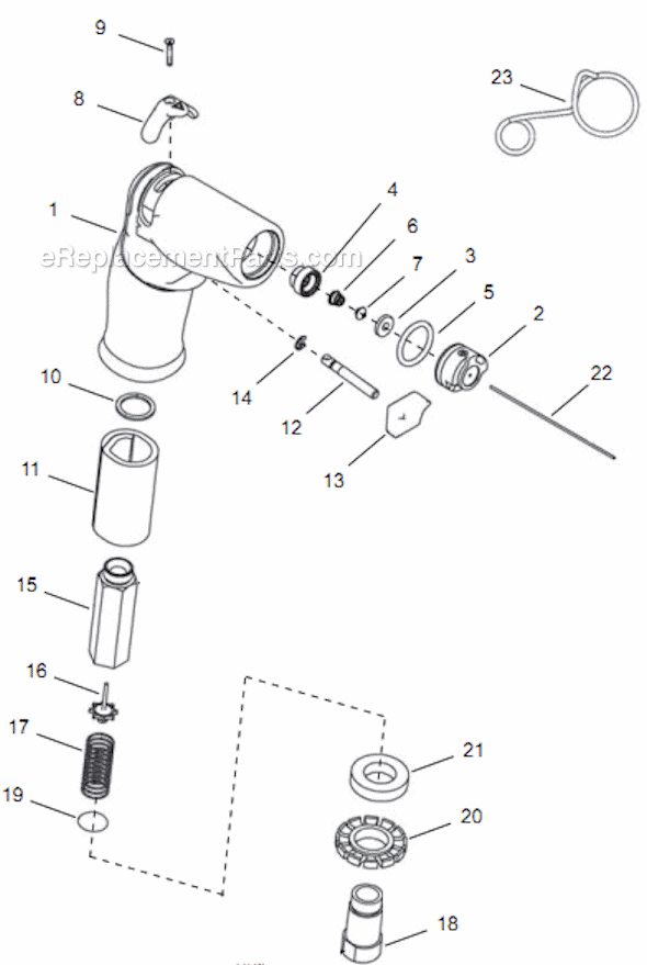 Page A Diagram and Parts List for 14PCA02Q  Cleco Electric Drill