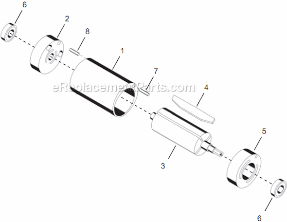 Page B Diagram and Parts List for 14PCA02Q  Cleco Electric Drill