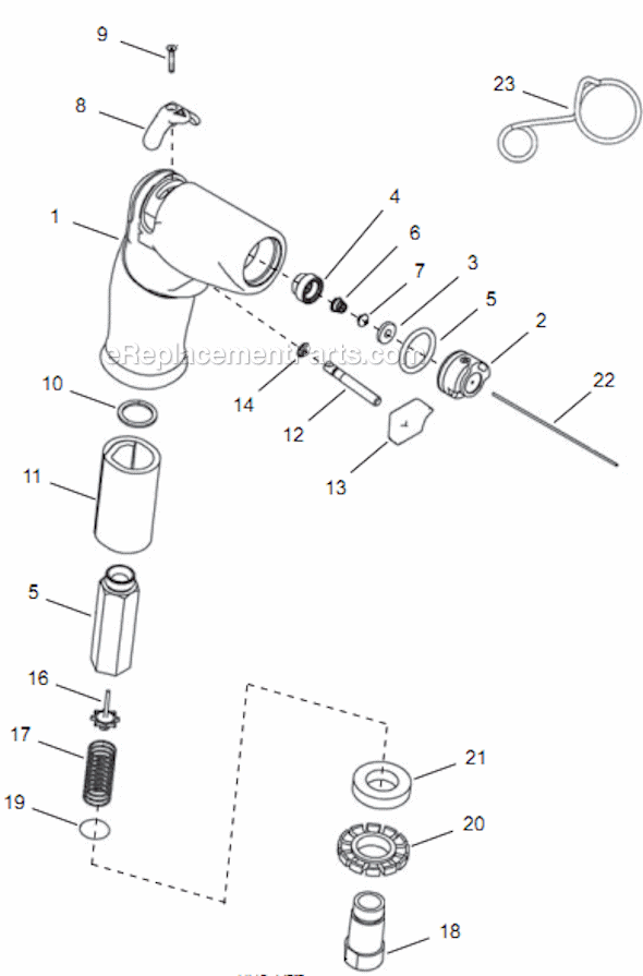Page A Diagram and Parts List for 14PCA04Q  Cleco Electric Drill