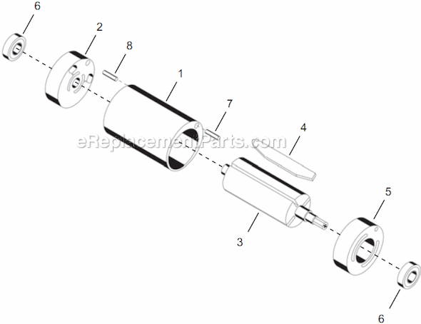 Page B Diagram and Parts List for 14PCA05Q  Cleco Electric Drill