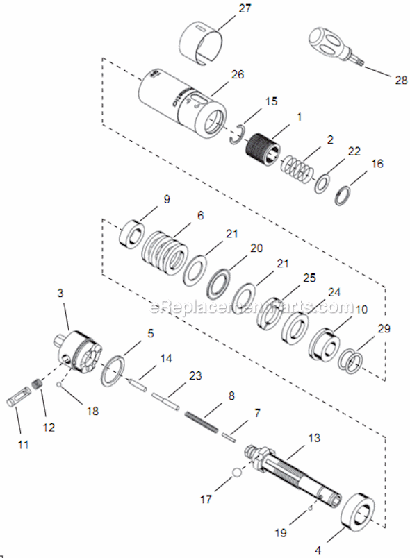 Page D Diagram and Parts List for 14PCA05Q  Cleco Electric Drill