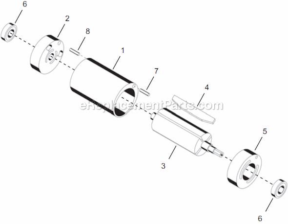 Page B Diagram and Parts List for 14PCA06Q  Cleco Electric Drill