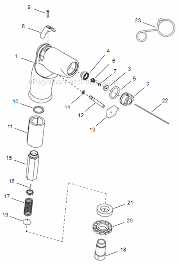 Page A Diagram and Parts List for 14PTA02Q  Cleco Electric Drill