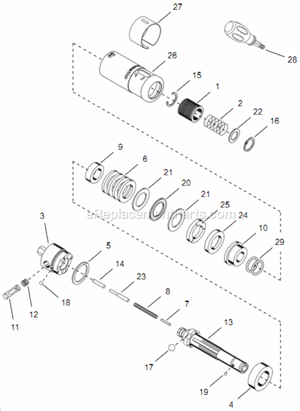 Page D Diagram and Parts List for 14PTA02Q  Cleco Electric Drill