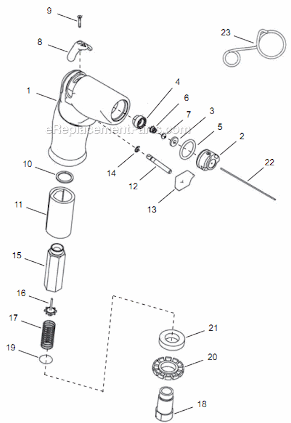 Page A Diagram and Parts List for 14PTA03Q  Cleco Electric Drill