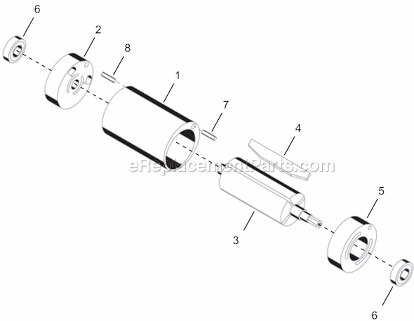 Page B Diagram and Parts List for 14PTA03Q  Cleco Electric Drill