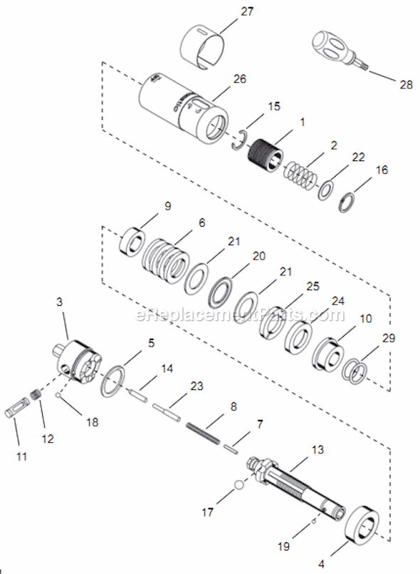 Page D Diagram and Parts List for 14PTA03Q  Cleco Electric Drill