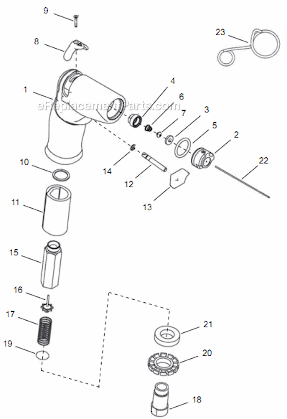 Page A Diagram and Parts List for 14PTA04Q  Cleco Electric Drill