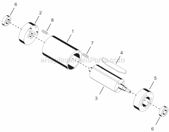 Page B Diagram and Parts List for 14PTA04Q  Cleco Electric Drill