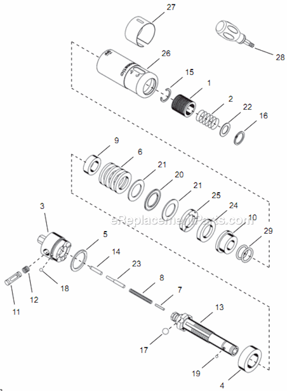 Page D Diagram and Parts List for 14PTA04Q  Cleco Electric Drill
