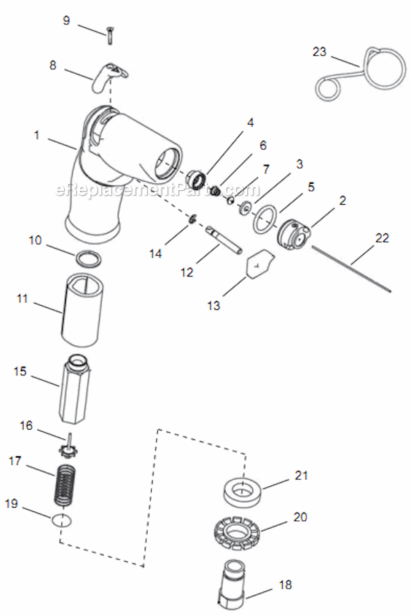 Page A Diagram and Parts List for 14PTA05Q  Cleco Electric Drill