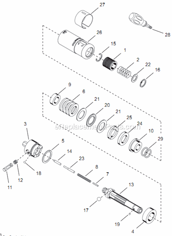 Page D Diagram and Parts List for 14PTA05Q  Cleco Electric Drill