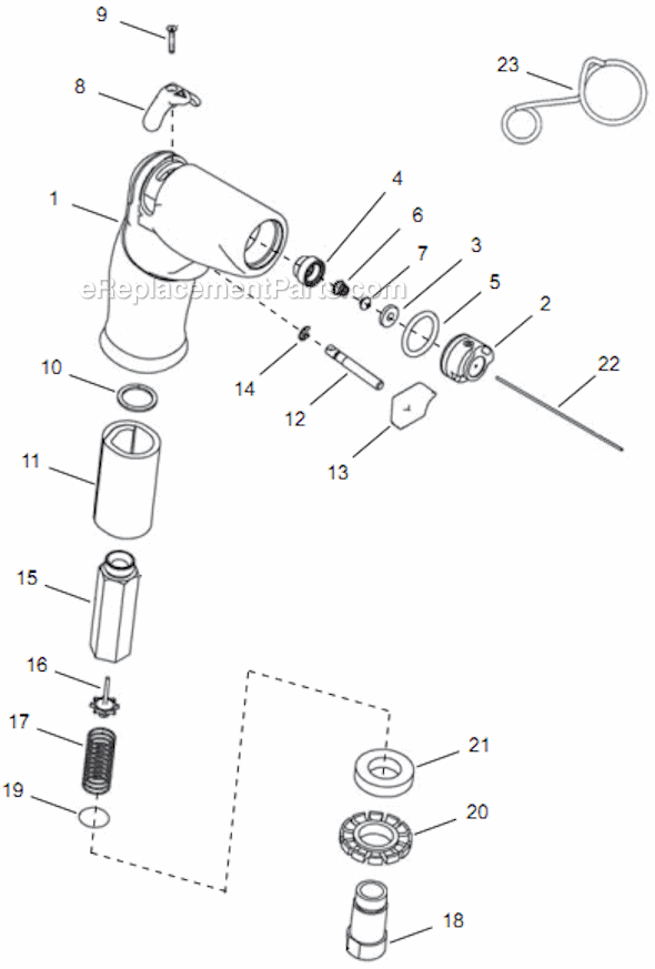 Page A Diagram and Parts List for 14PTA06Q  Cleco Electric Drill