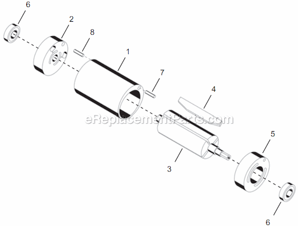 Page B Diagram and Parts List for 14PTA06Q  Cleco Electric Drill