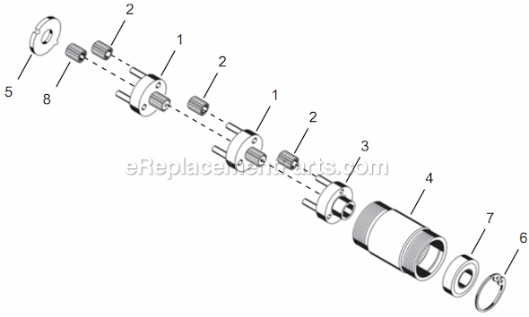 Page C Diagram and Parts List for 14PTA06Q  Cleco Electric Drill