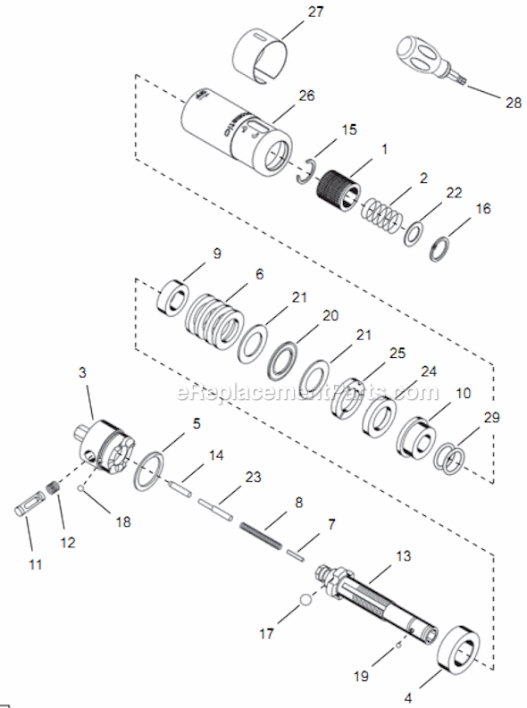 Page D Diagram and Parts List for 14PTA06Q  Cleco Electric Drill