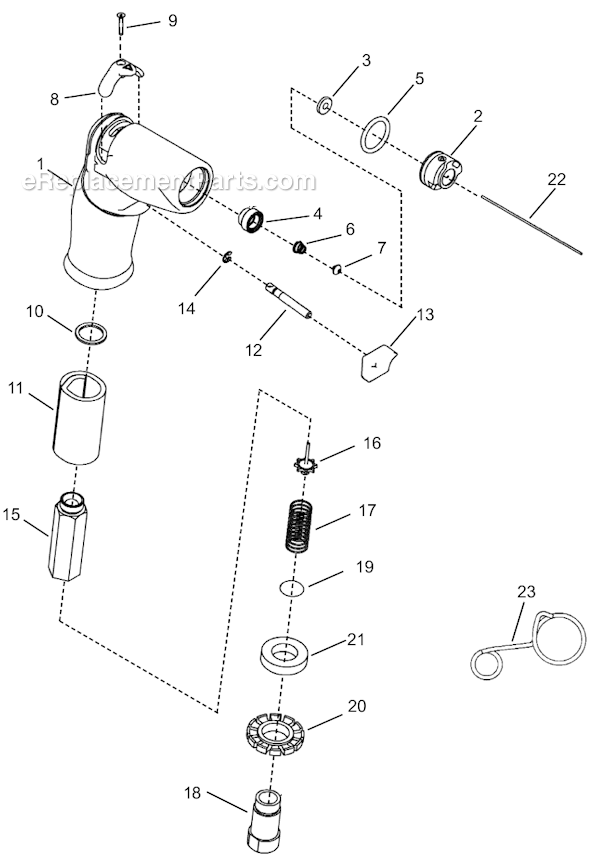 Page A Diagram and Parts List for 14PTA07Q  Cleco Electric Drill