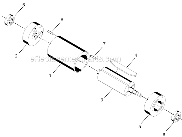 Page B Diagram and Parts List for 14PTA07Q  Cleco Electric Drill