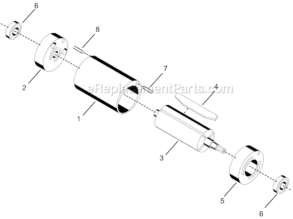 Page B Diagram and Parts List for 14PTA10Q  Cleco Electric Drill