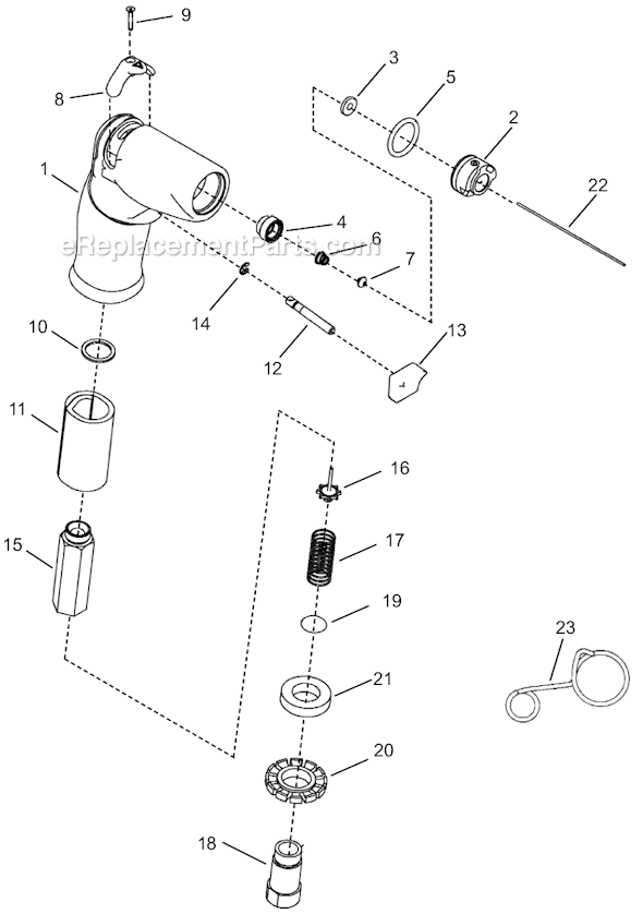 Page A Diagram and Parts List for 14PTA15Q  Cleco Electric Drill