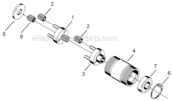 Page C Diagram and Parts List for 14PTA15Q  Cleco Electric Drill