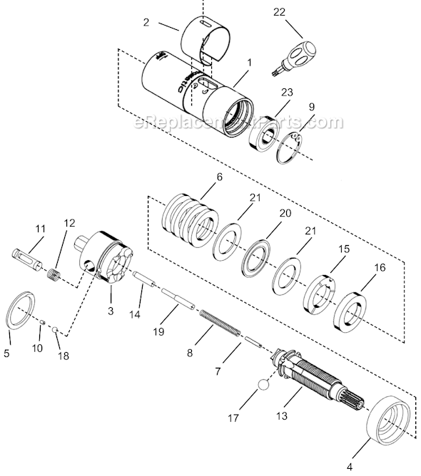 Page D Diagram and Parts List for 14PTA15Q  Cleco Electric Drill