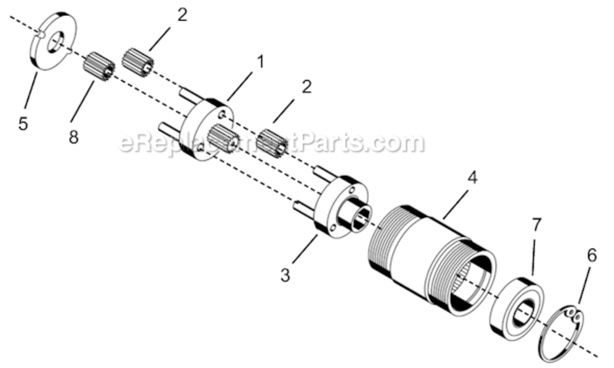 Page D Diagram and Parts List for 14PTS04Q  Cleco Ratchet
