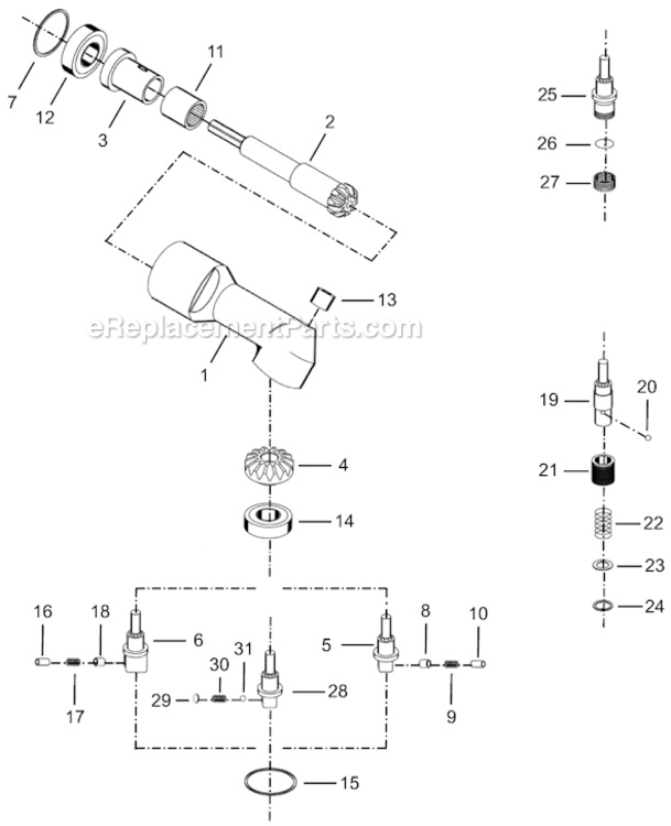 Page F Diagram and Parts List for 14RAA02AM2  Cleco Ratchet