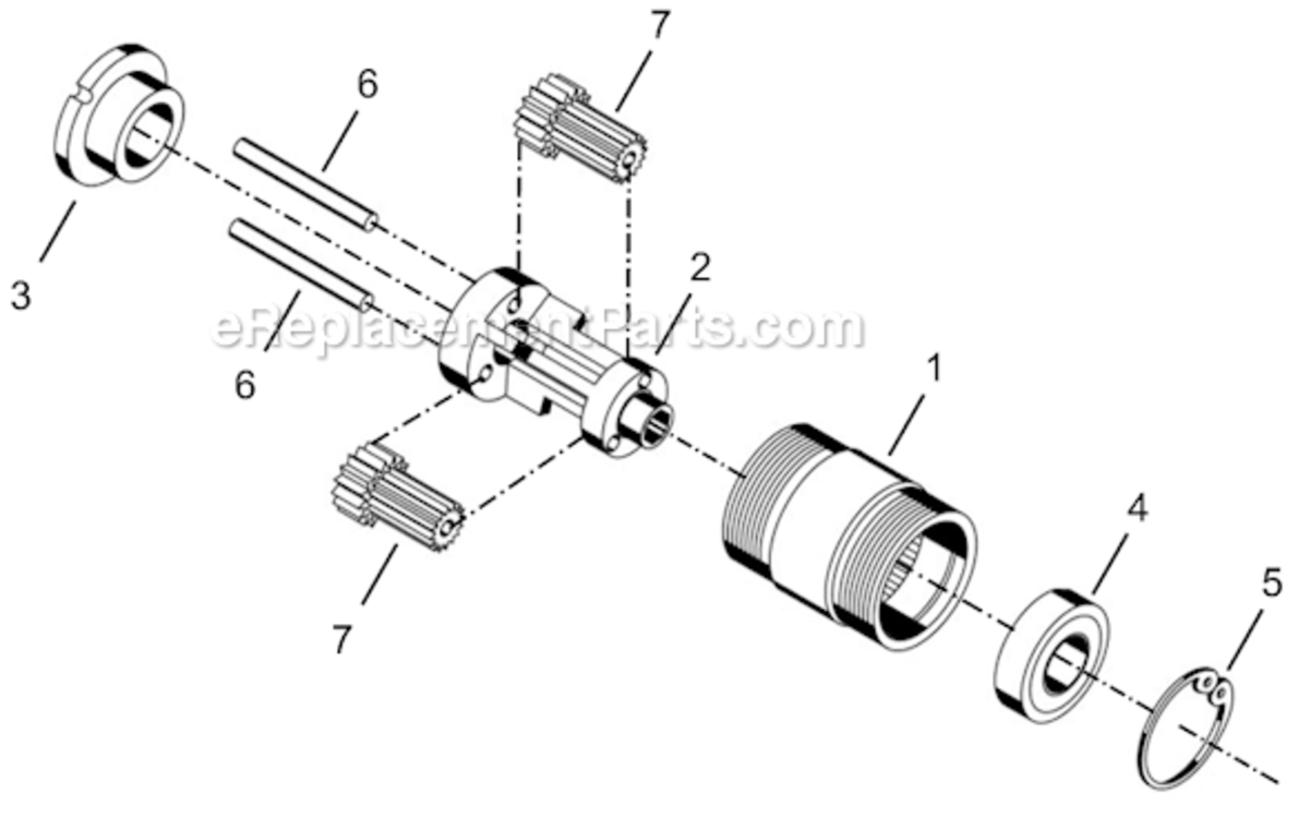 Page C Diagram and Parts List for 14RAA03AH3  Cleco Ratchet
