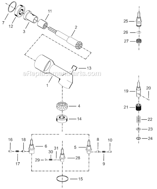 Page F Diagram and Parts List for 14RAA03AL2  Cleco Ratchet