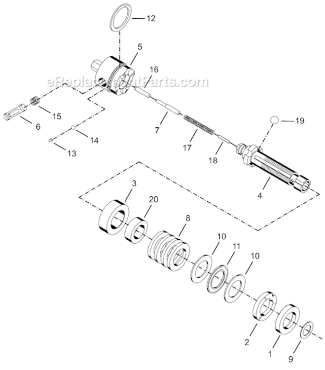 Page D Diagram and Parts List for 14RAA03AM2  Cleco Ratchet