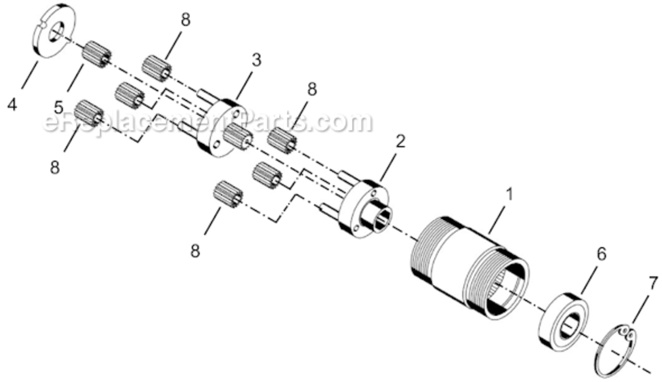 Page C Diagram and Parts List for 14RAA06AH2  Cleco Ratchet