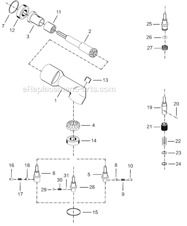 Page D Diagram and Parts List for 14RAA06AH2  Cleco Ratchet