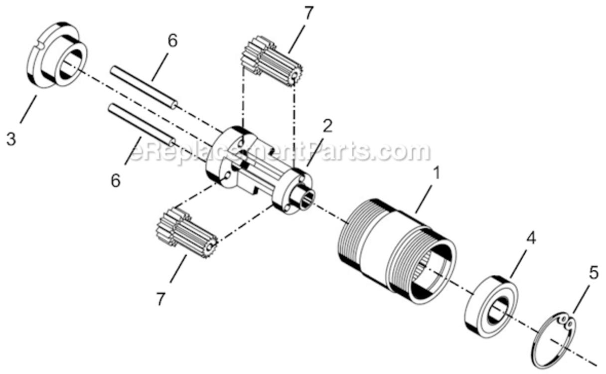 Page C Diagram and Parts List for 14RAA11AH3  Cleco Ratchet