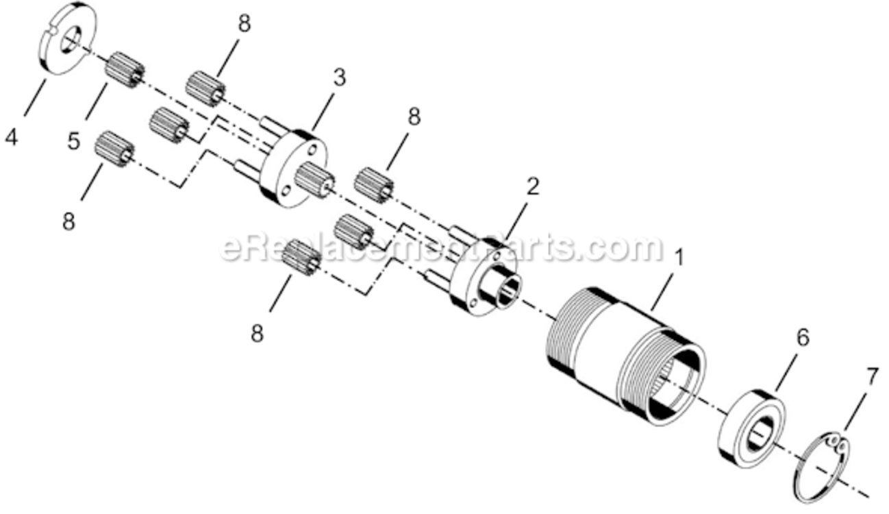 Page B Diagram and Parts List for 14RAA12AH3  Cleco Ratchet