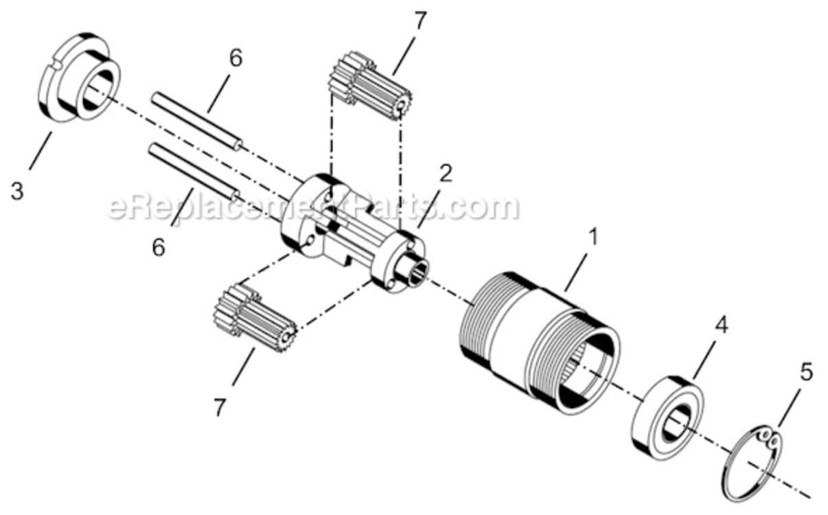 Page B Diagram and Parts List for 14RAS03AM2  Cleco Ratchet