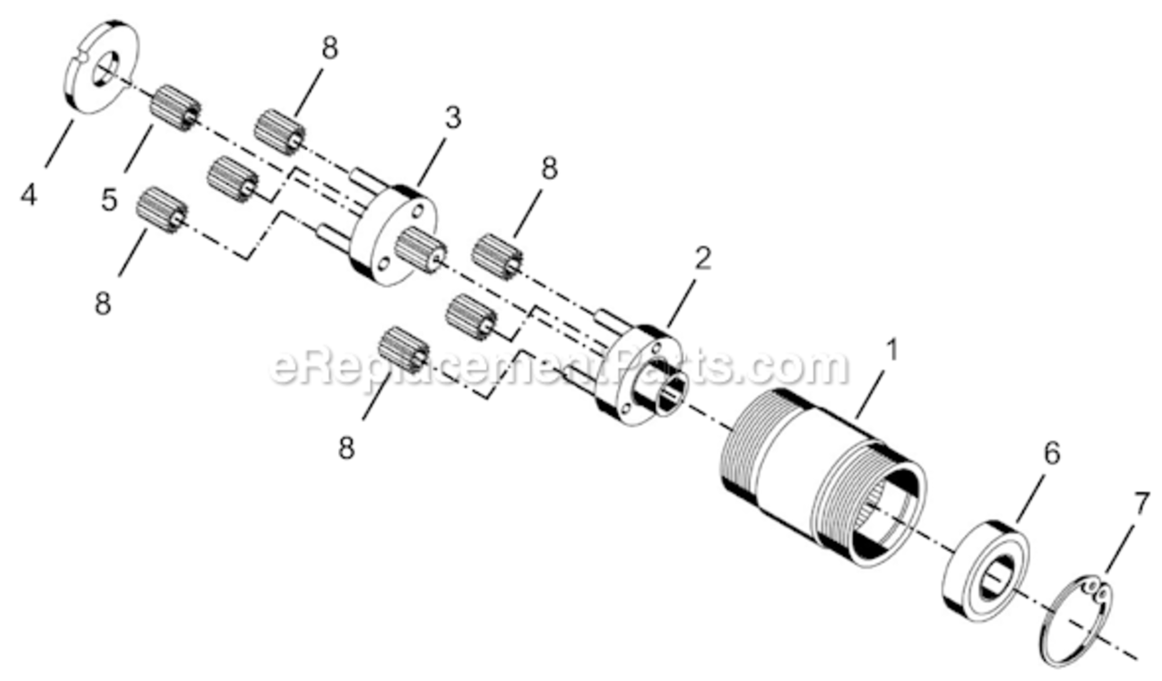 Page C Diagram and Parts List for 14RAS06AH3  Cleco Ratchet