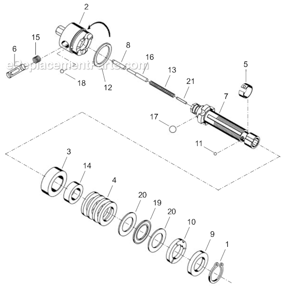 Page D Diagram and Parts List for 14SCA03B  Cleco Electric Drill