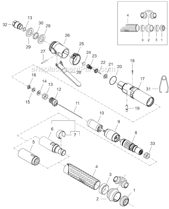 Page A Diagram and Parts List for 14SCA03Q  Cleco Electric Drill