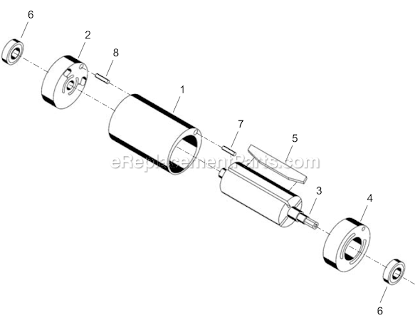 Page B Diagram and Parts List for 14SCA04Q  Cleco Electric Drill