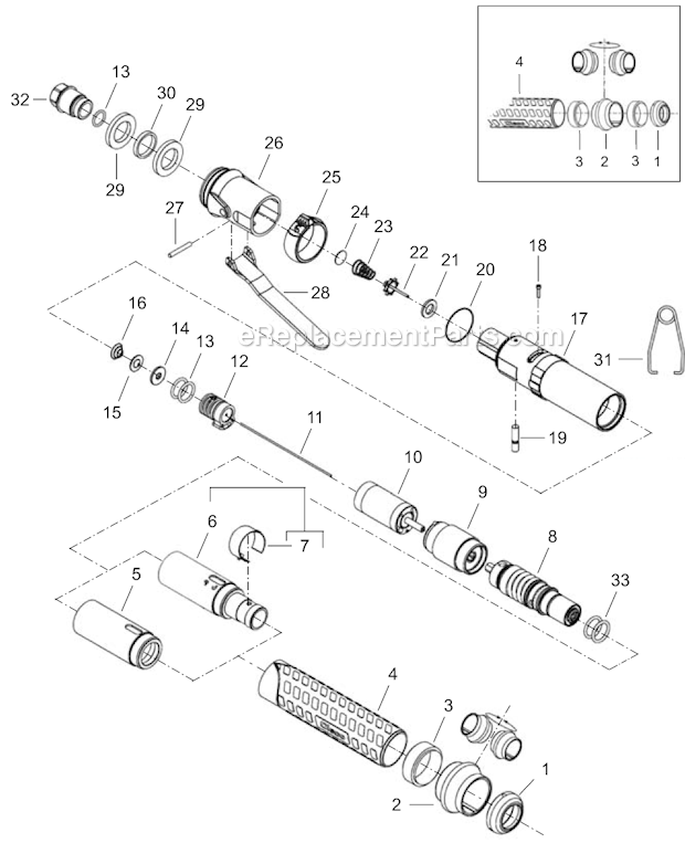 Page A Diagram and Parts List for 14SCA05Q  Cleco Electric Drill